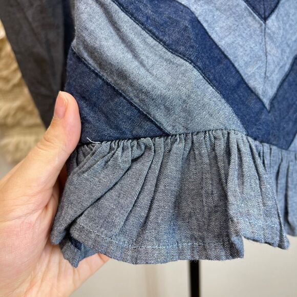 Love The Label Smocked Puff-Sleeve Blouse 👚 Anthropologie - Picture 10 of 15